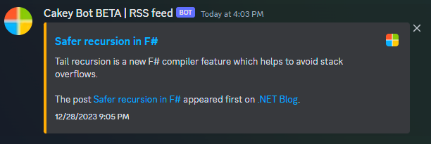 RSS Screenshot
