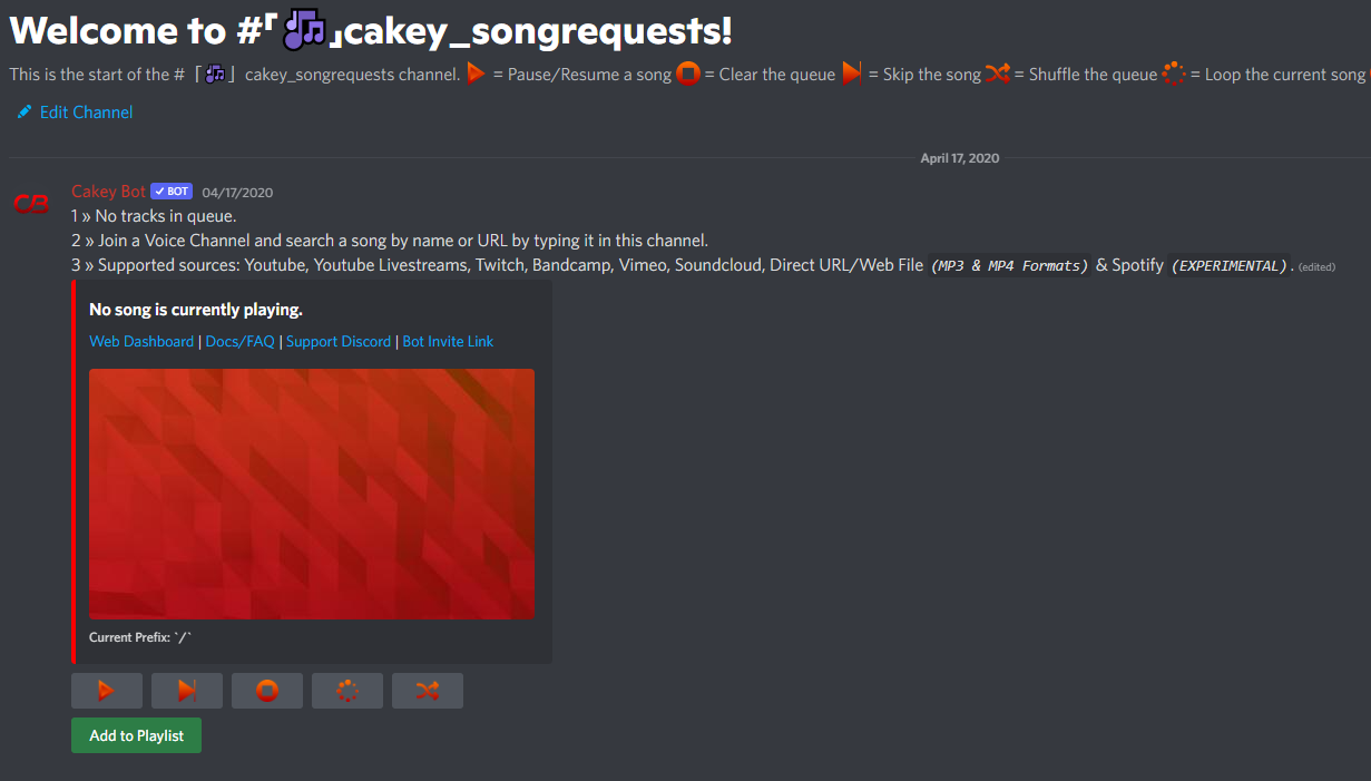 Song Request Embed